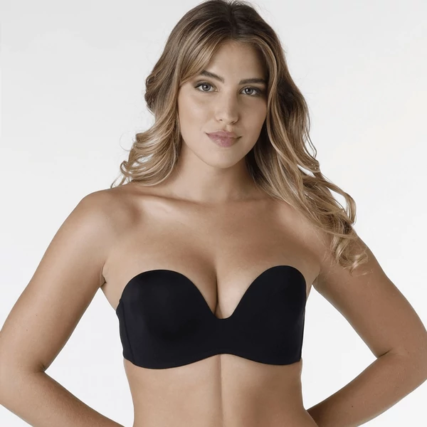 Wonderbra Ultimate Strapless melltartó - fekete